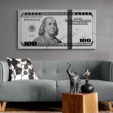 Greattness Canvas Art Money Collection