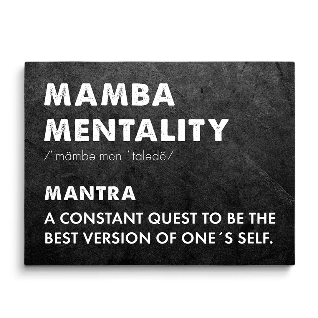 Mamba Mentality Canvas – Motivational Kobe Bryant Wall Art
