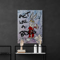 Discover Bugs Bunny Premium Wall Art, Act like a Boss - Bugs Bunny Canvas Art | Motivational Wall Art , Act like a Boss by Original Greattness™ Canvas Wall Art Print