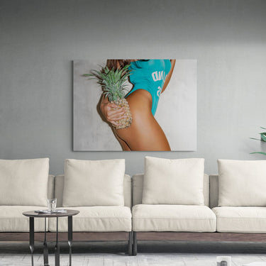 Discover Modern Photography Canvas Art, Modern Nude Female Form Inspirational Wall Art | Pineapple Feelings, Pineapple Feelings by Original Greattness™ Canvas Wall Art Print