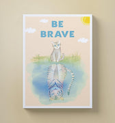 Discover Kids Canvas Wall Art, Be Brave Kids Canvas Art | Motivational Kids Canvas Wall Art , BE BRAVE by Original Greattness™ Canvas Wall Art Print