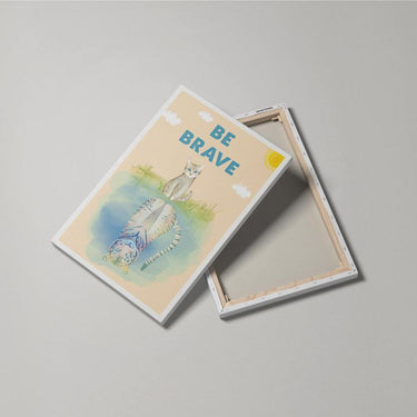Discover Kids Canvas Wall Art, Be Brave Kids Canvas Art | Motivational Kids Canvas Wall Art , BE BRAVE by Original Greattness™ Canvas Wall Art Print