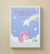 Discover Kids Canvas Wall Art, Believe in Magic Kids Canvas Art | Motivational Kids Wall Art , BELIEVE IN MAGIC by Original Greattness™ Canvas Wall Art Print