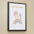 Discover Kids Canvas Wall Art, Be Loving Kids Canvas Art | Motivational Kids Canvas Wall Art , BE LOVING by Original Greattness™ Canvas Wall Art Print