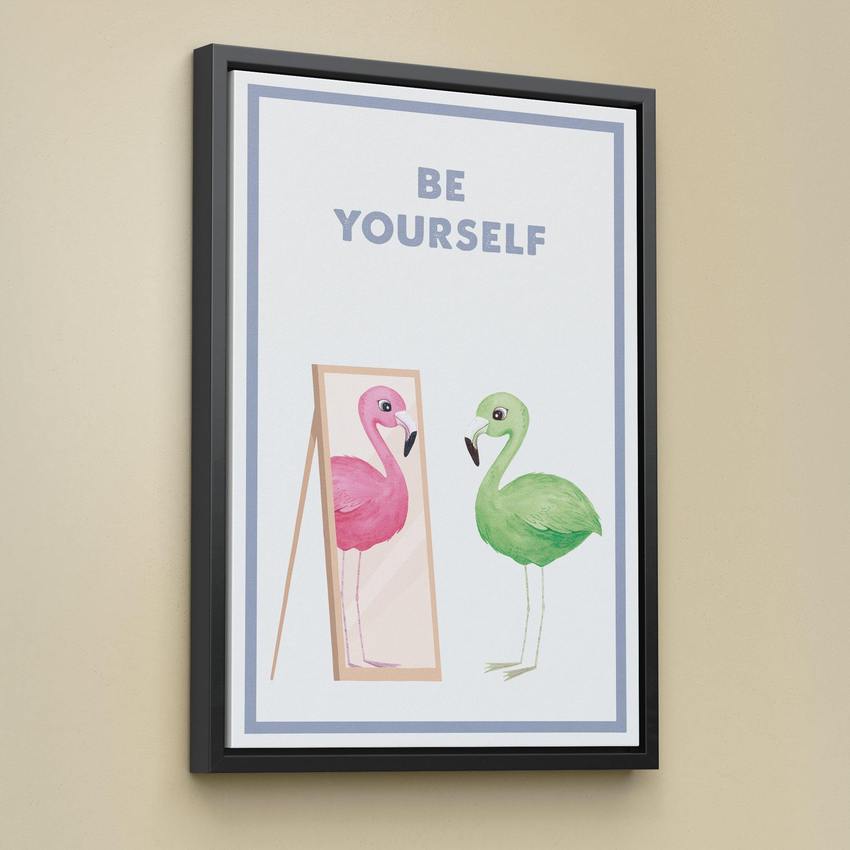 Discover Shop Kids Canvas Art, Be Yourself Canvas Art | Modern Motivational Canvas Wall Art, BE YOURSELF by Original Greattness™ Canvas Wall Art Print