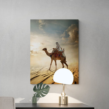 Discover Desert Landscape Canvas Art, Desert Ride - Camel Animal Desert Canvas Art, Desert Ride by Original Greattness™ Canvas Wall Art Print