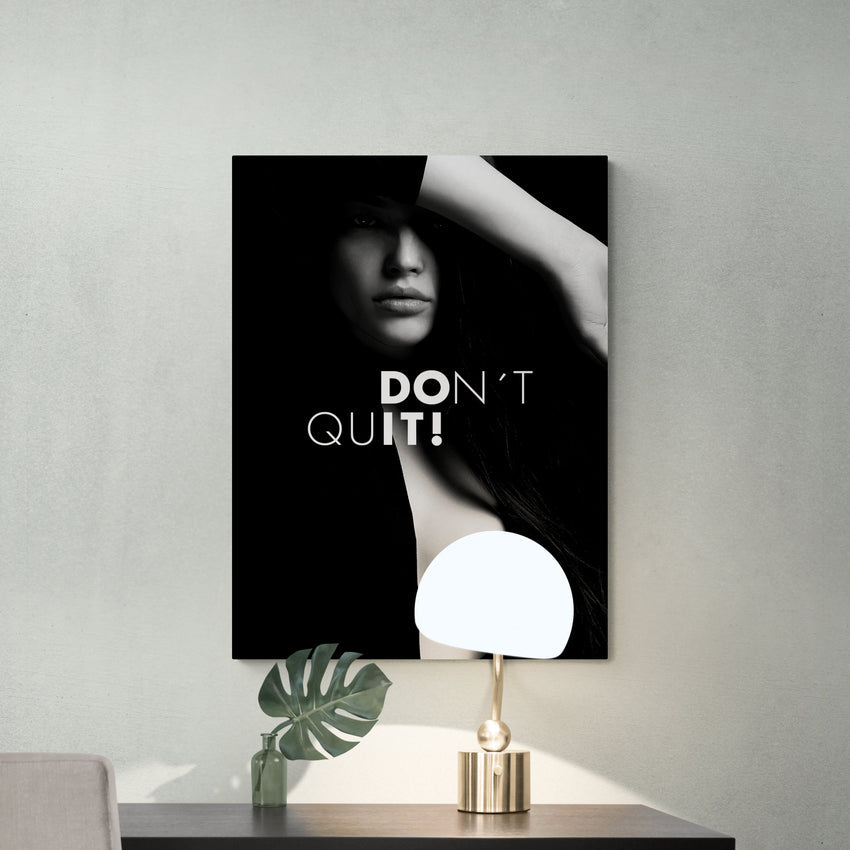 Discover Motivational Women Canvas Art, Don't Quit - Nude Women Body Wall Art, Don't Quit CANVAS by Original Greattness™ Canvas Wall Art Print