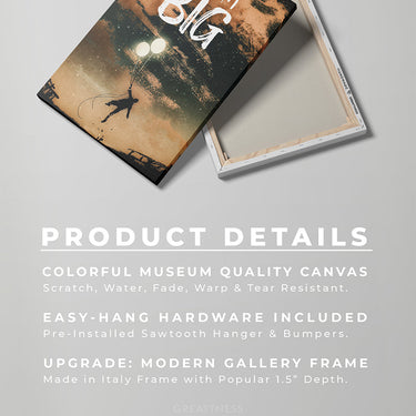 Discover Astronaut Canvas Wall Art, Dream Big Balloon - Motivational Modern Canvas Art , Dream Big Balloon by Original Greattness™ Canvas Wall Art Print