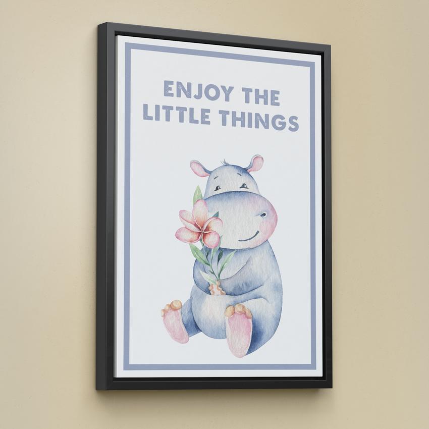 Discover Shop Kids Canvas Art, Enjoy the little things Kids Canvas Art | Kid Room Decor Prints, ENJOY THE LITTLE THINGS by Original Greattness™ Canvas Wall Art Print