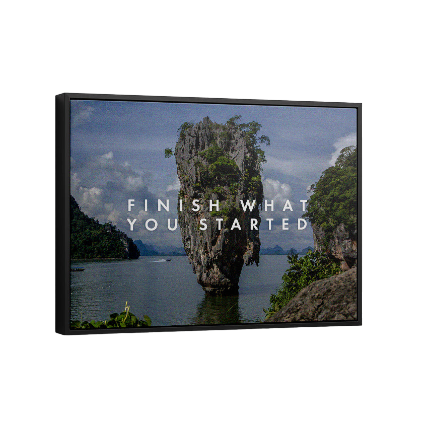 Discover Landscape Canvas Art, Finish What Started - Landscape Canvas Art, Finish what Started by Original Greattness™ Canvas Wall Art Print
