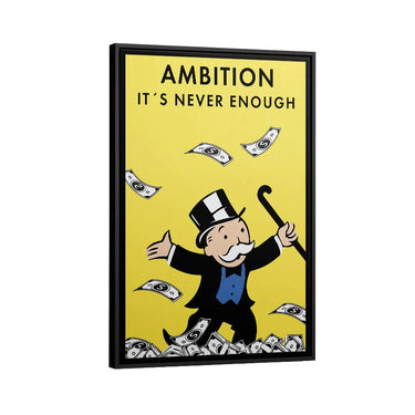 Discover Motivational Canvas Art, Ambition is Never Enough Canvas Art | Motivational Money Canvas Art , AMBITION ITS NEVER ENOUGH by Original Greattness™ Canvas Wall Art Print
