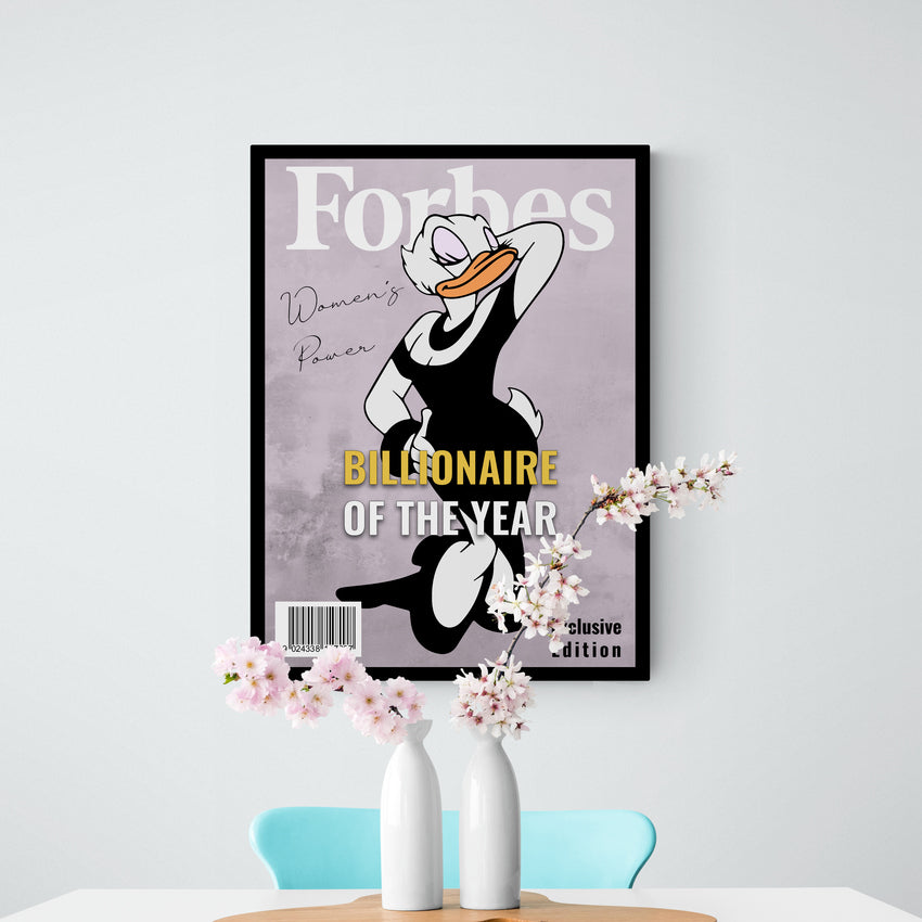 Discover Forbes Money Canvas Art, Forbes Daisy Duck Canvas Wall Art , FORBES OF THE YEAR by Original Greattness™ Canvas Wall Art Print