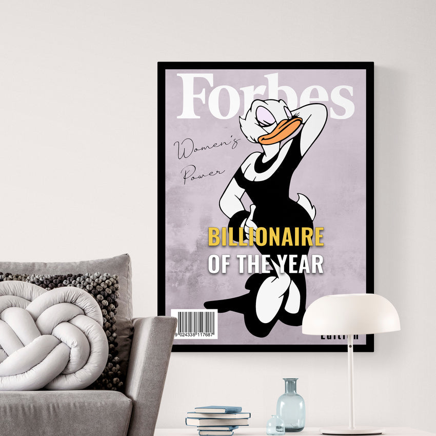 Discover Forbes Money Canvas Art, Forbes Daisy Duck Canvas Wall Art , FORBES OF THE YEAR by Original Greattness™ Canvas Wall Art Print