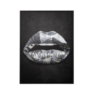 Discover Shop Lips Women Canvas Art, Diamond Lips Canvas Art | Luxury Lips Artwork, DIAMOND LIPS by Original Greattness™ Canvas Wall Art Print