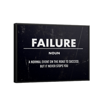Discover Motivational Canvas Art, Failure Canvas Art - Definition Quote Sign Artwork for Office, FAILURE by Original Greattness™ Canvas Wall Art Print