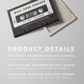 Discover Shop Music Retro Canvas Art, Cassette Music Canvas Wall Art for Home & Office, MAKE GOOD CHOICES CANVAS by Original Greattness™ Canvas Wall Art Print