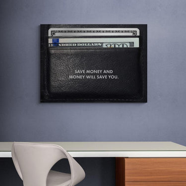 Discover Motivational Canvas Art, Money Save You | Money Wall Art & Canvas Prints, Success Artwork, MONEY SAVE YOU by Original Greattness™ Canvas Wall Art Print