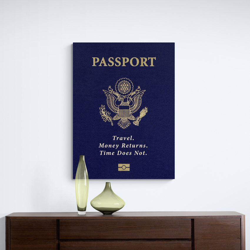 Discover Shop Travel Passport Wall Art, Passport Canvas - Original Greattness Art, TRAVEL PASSPORT by Original Greattness™ Canvas Wall Art Print