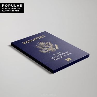 Discover Shop Travel Passport Wall Art, Passport Canvas - Original Greattness Art, TRAVEL PASSPORT by Original Greattness™ Canvas Wall Art Print