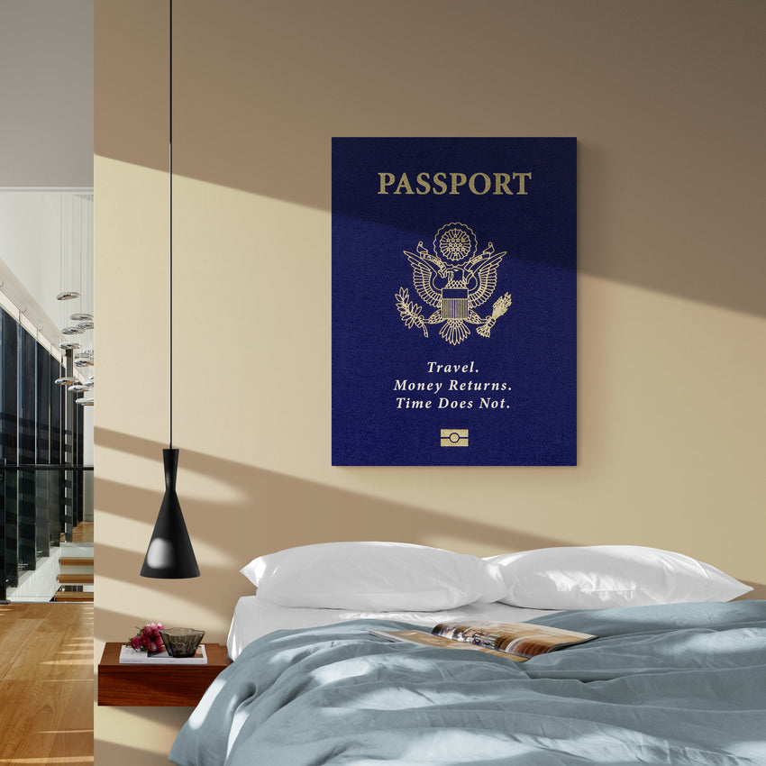 Discover Shop Travel Passport Wall Art, Passport Canvas - Original Greattness Art, TRAVEL PASSPORT by Original Greattness™ Canvas Wall Art Print