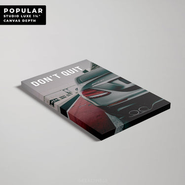 Discover AMG Cars Canvas Art, Don't Quit | Mercedes AMG Canvas Print, DON'T QUIT by Original Greattness™ Canvas Wall Art Print