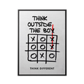 Discover Shop Mindset Wall Art, Think Outside the Box Motivational Canvas Wall Art Print , THINK OUTSIDE THE BOX by Original Greattness™ Canvas Wall Art Print