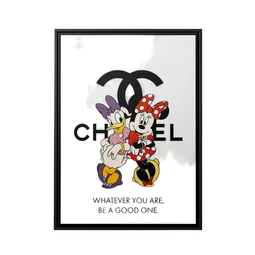 Discover Shop Minnie Chanel Canvas Art, Luxury Chic Minnie Mouse Inspired by Chanel, CHIC MINNIE by Original Greattness™ Canvas Wall Art Print