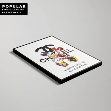 Discover Shop Minnie Chanel Canvas Art, Luxury Chic Minnie Mouse Inspired by Chanel, CHIC MINNIE by Original Greattness™ Canvas Wall Art Print