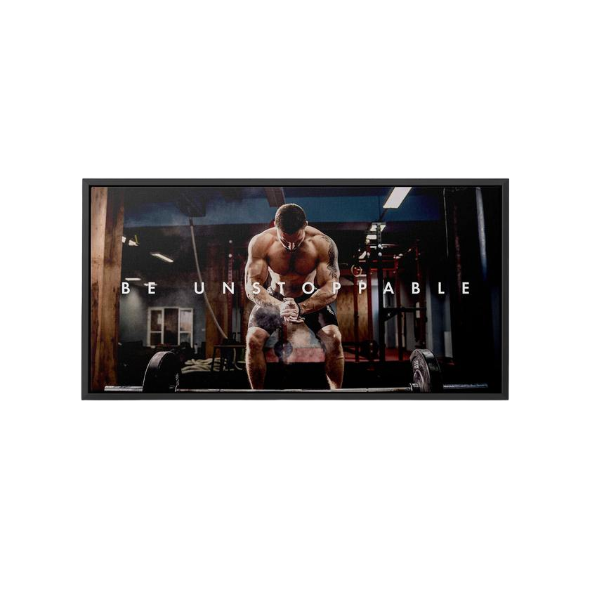 Discover Shop Sports Canvas Art, Be Unstoppable Canvas Art | Modern Motivational Canvas Wall Art, BE UNSTOPPABLE by Original Greattness™ Canvas Wall Art Print
