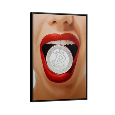 Discover Shop Bitcoin Canvas Art, Bitcoin Taste Canvas Art | Money Bitcoin Wall Art , BITCOIN TASTE by Original Greattness™ Canvas Wall Art Print
