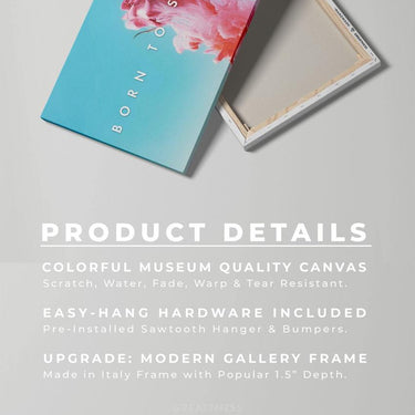 Discover Shop Motivational Canvas Art, Born to Stand Out Rose Landscape Canvas Art , BORN TO STAND OUT (ROSE EDITION) by Original Greattness™ Canvas Wall Art Print