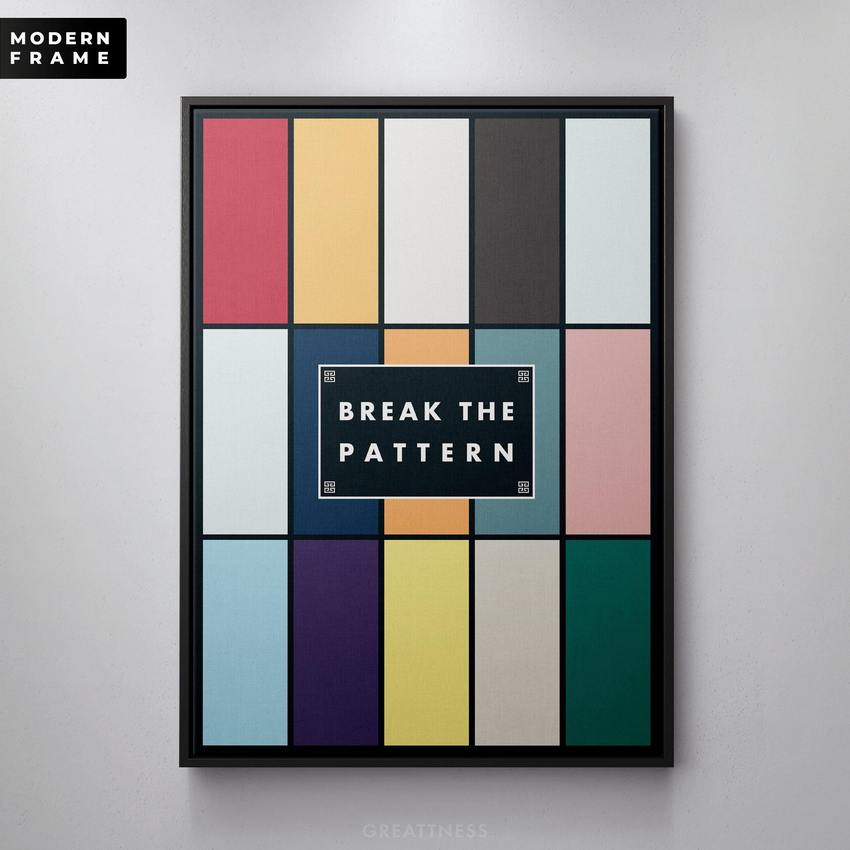 Break the Pattern Bundle Prints | Canvas Wall Art Set of 2 Art Pieces ...
