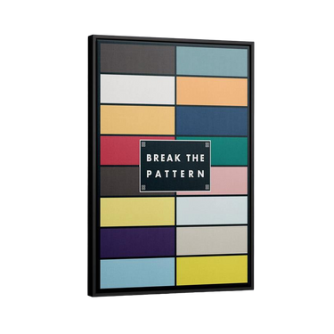 Discover Shop Workspace Wall Art, Break the Pattern I Artwork for Home, BREAK THE PATTERN II by Original Greattness™ Canvas Wall Art Print