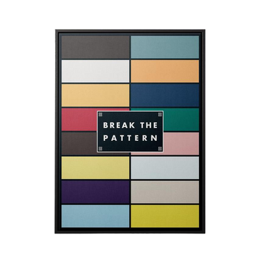 Discover Shop Workspace Wall Art, Break the Pattern I Artwork for Home, BREAK THE PATTERN II by Original Greattness™ Canvas Wall Art Print