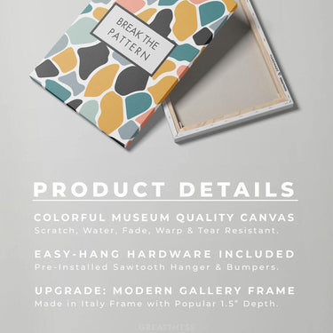 Discover Women Canvas Wall Art, Break the Pattern (Women) Canvas Art, BREAK THE PATTERN (WOMEN) by Original Greattness™ Canvas Wall Art Print