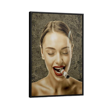 Discover Shop Smoking Women Wall Art, Calm Down - Women Money Cigar Wall Art, CALM DOWN by Original Greattness™ Canvas Wall Art Print