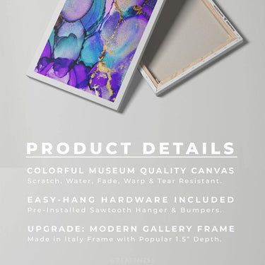 Discover Colorful Abstract Canvas Art, Color Drop Canvas Art, COLOR DROP by Original Greattness™ Canvas Wall Art Print