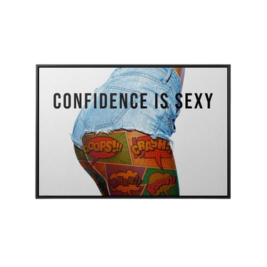 Discover Shop Sexy Canvas Art, Confidence is Sexy Women Pop Canvas Art, CONFIDENCE IS SEXY by Original Greattness™ Canvas Wall Art Print