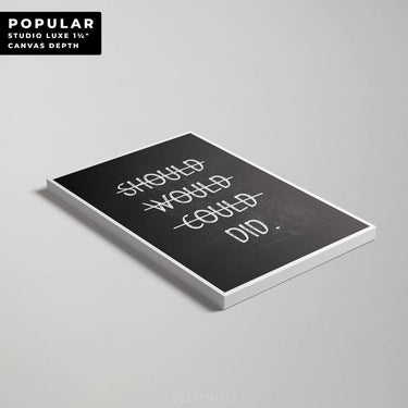 Discover Motivational Workspace Canvas Art, Did now - Motivational Canvas Art for Home & Office, DID NOW CANVAS by Original Greattness™ Canvas Wall Art Print