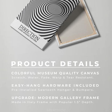 Discover Shop Inspirational Canvas Art, Direction Abstract Canvas Art for Home & Office, DIRECTION by Original Greattness™ Canvas Wall Art Print
