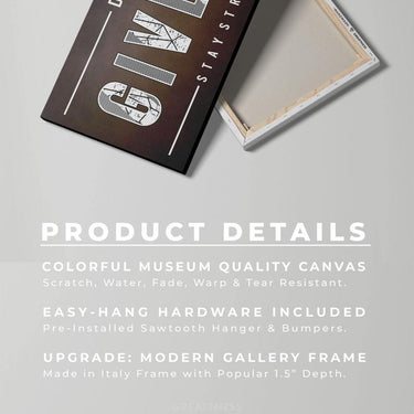 Discover Motivational Office Wall Art, Don´t Give Up - Motivational Artwork for Home & Gym, DONT GIVE UP by Original Greattness™ Canvas Wall Art Print