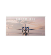 Discover Private Jet Canvas Art, Dream Big - Private Jet Motivational Canvas Art , DREAM BIG (PRIVATE JET) by Original Greattness™ Canvas Wall Art Print