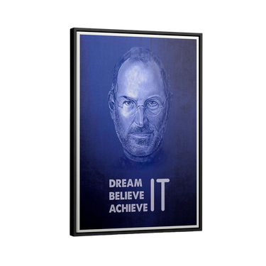 Discover Shop Steve Jobs Canvas Art, Dream it. Believe it. Achieve it. Steve Jobs Wall Art , DREAM IT. STEVE JOBS CANVAS by Original Greattness™ Canvas Wall Art Print
