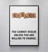 Discover Scrabble Canvas Wall Art, Evolve (Scrabble Edition) Canvas Art at Home Wall Artwork, EVOLVE (SCRABBLE EDITION) by Original Greattness™ Canvas Wall Art Print