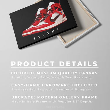 Discover Nike Air Canvas Wall Art, Nike Air Canvas Art - Sneaker Fashion Wall Art , FLIGHT by Original Greattness™ Canvas Wall Art Print