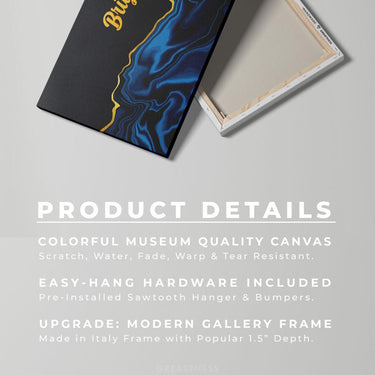 Discover Modern Canvas Wall Art, Gold Bright Abstract Wall Art, GOLD BRIGHT by Original Greattness™ Canvas Wall Art Print