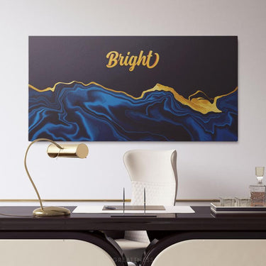 Discover Modern Canvas Wall Art, Gold Bright Abstract Wall Art, GOLD BRIGHT by Original Greattness™ Canvas Wall Art Print