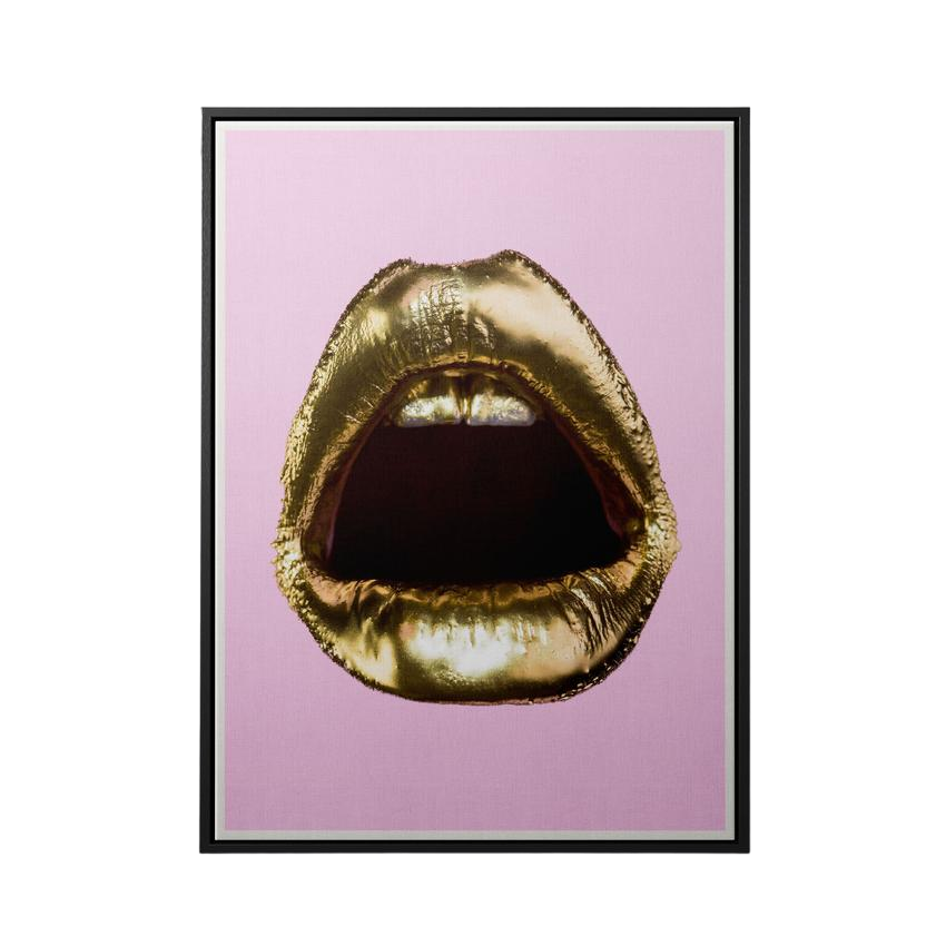 Discover Pop Lips Canvas Art, Gold Lips Canvas Art - Modern Pop Art Wall Art, GOLD LIPS (POP EDITION) by Original Greattness™ Canvas Wall Art Print