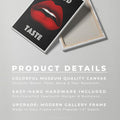 Discover Shop Red Lips Canvas Art, Red Lips Canvas Wall Art, Modern Pop Art Lips, Red Lips Wall Art by Original Greattness™ Canvas Wall Art Print