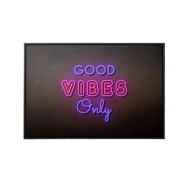 Discover Motivational Canvas Art, Neon Night Light Canvas Wall Art, Good Vibes Only , GOOD VIBES ONLY CANVAS by Original Greattness™ Canvas Wall Art Print